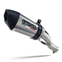 Exhaust compatible with Aprilia Rsv4 1000 2015-2016, Gpe Ann. titanium, Homologated legal slip-on exhaust including removable db killer, link pipe and catalyst 