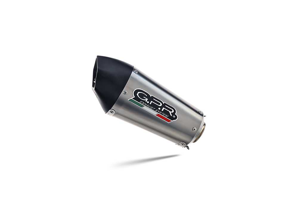 Exhaust compatible with Aprilia Rsv4 1000 2015-2016, Gpe Ann. titanium, Homologated legal slip-on exhaust including removable db killer, link pipe and catalyst 