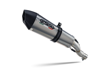 Exhaust compatible with Beta Alp 4.0 2005-2016, Gpe Ann. titanium, Homologated legal full system exhaust, including removable db killer 