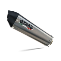 Exhaust compatible with Ducati Multistrada 1200 2010-2014, Gpe Ann. titanium, Homologated legal Mid-full system exhaust, including removable db killer and catalyst 