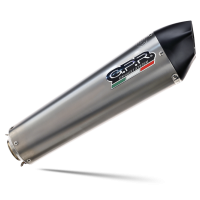Exhaust compatible with Bmw R 1200 Rt 2009-2013, Gpe Ann. titanium, Homologated legal slip-on exhaust including removable db killer and link pipe 
