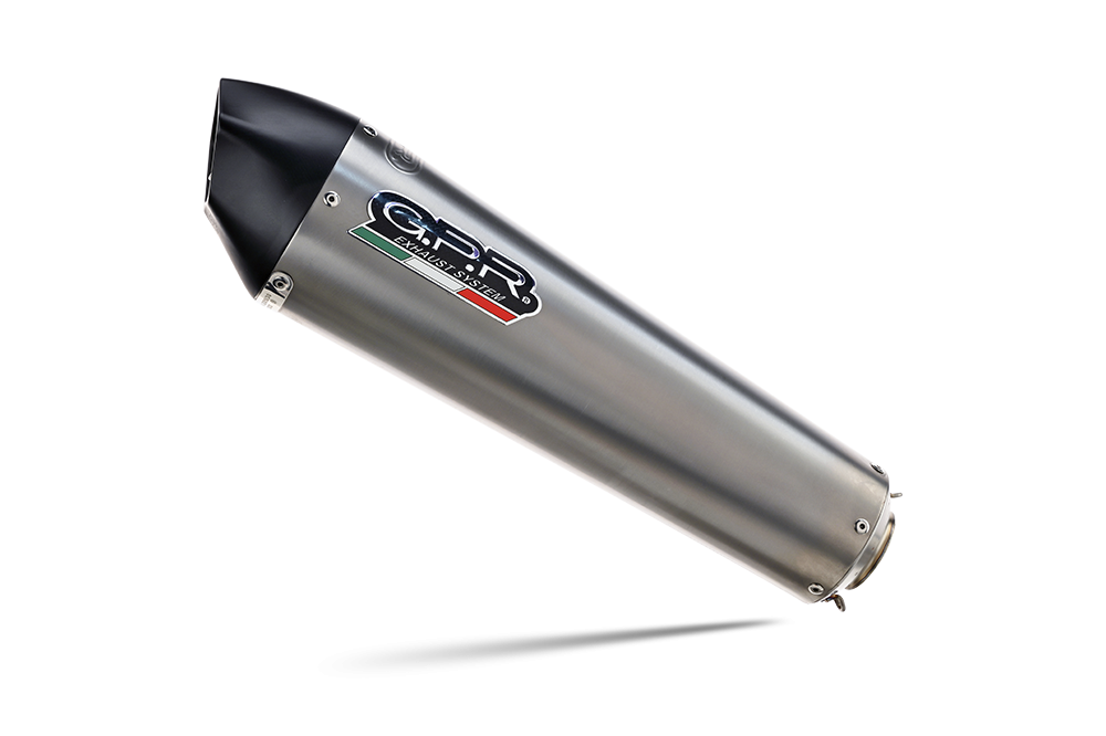 Exhaust compatible with Suzuki Burgman An 650 2002-2012, Gpe Ann. titanium, Homologated legal full system exhaust, including removable db killer and catalyst 
