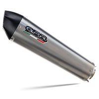 Exhaust compatible with Suzuki Burgman An 650 2002-2012, Gpe Ann. titanium, Homologated legal full system exhaust, including removable db killer and catalyst 