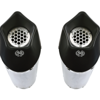 Exhaust compatible with Bmw K 1600 Gtl 2021-2025, GP Evo4 Titanium, Dual Homologated legal slip-on exhaust including removable db killers and link pipes 