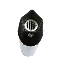 Exhaust compatible with Honda Cb 650 F 2017-2018, GP Evo4 Titanium, Homologated legal full system exhaust, including removable db killer and catalyst 