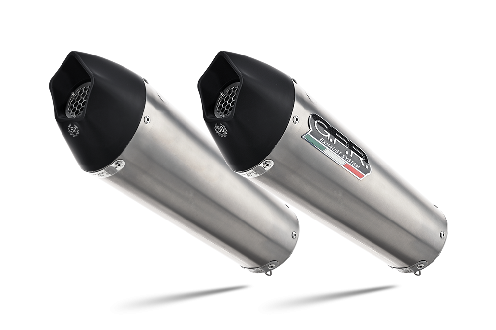 Exhaust compatible with Bmw K 1600 Gtl 2021-2025, GP Evo4 Titanium, Dual Homologated legal slip-on exhaust including removable db killers and link pipes 