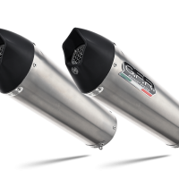 Exhaust compatible with Bmw K 1600 Gtl 2021-2025, GP Evo4 Titanium, Dual Homologated legal slip-on exhaust including removable db killers and link pipes 