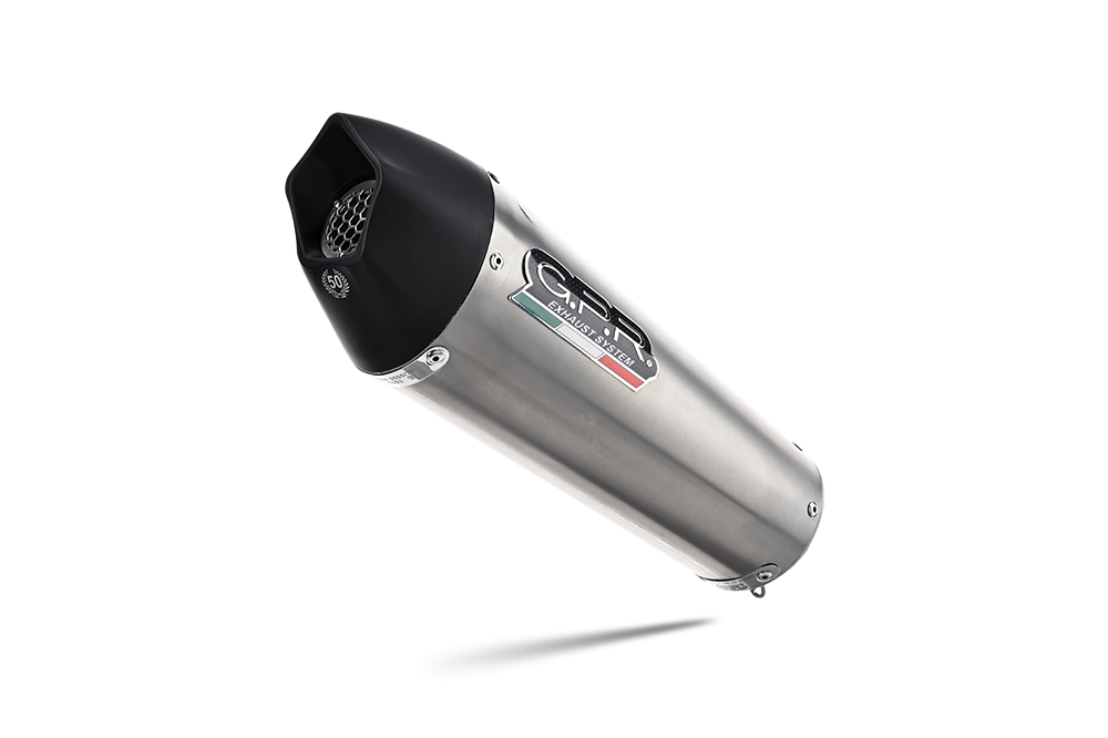 Exhaust compatible with Honda Cb 650 F 2017-2018, GP Evo4 Titanium, Homologated legal full system exhaust, including removable db killer and catalyst 