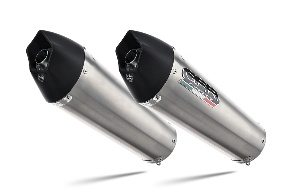 Exhaust compatible with Ducati 999 2002-2008, Gpe Ann. titanium, Dual Homologated legal slip-on exhaust including removable db killers and link pipes 