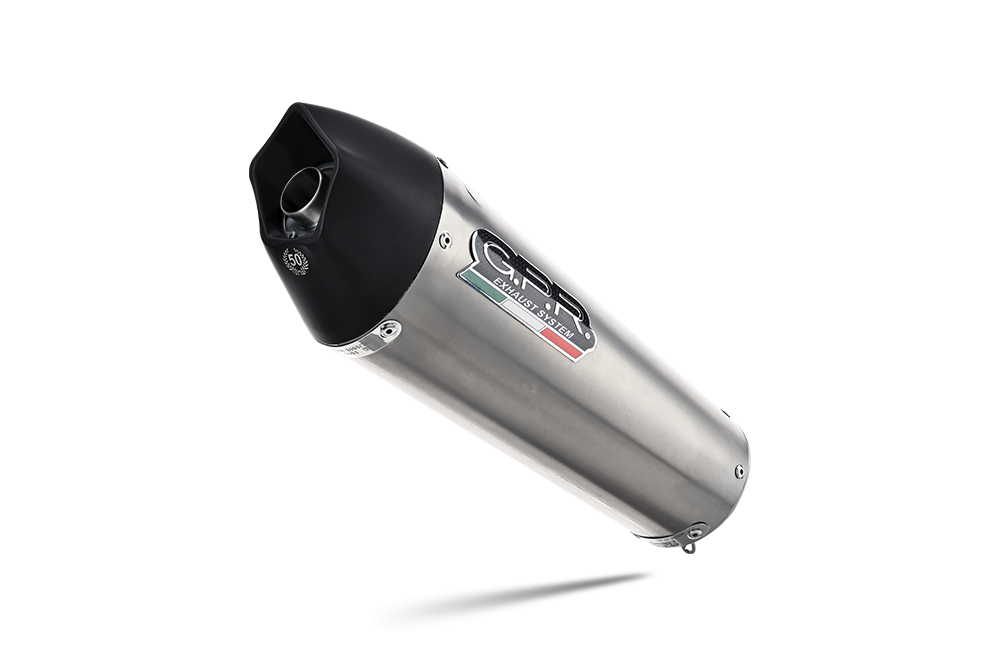 Exhaust compatible with Ducati Multistrada 1200 2010-2014, Gpe Ann. titanium, Homologated legal Mid-full system exhaust, including removable db killer and catalyst 