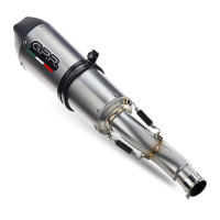 Exhaust compatible with Ducati Multistrada 1200 2010-2014, Gpe Ann. titanium, Homologated legal Mid-full system exhaust, including removable db killer and catalyst 