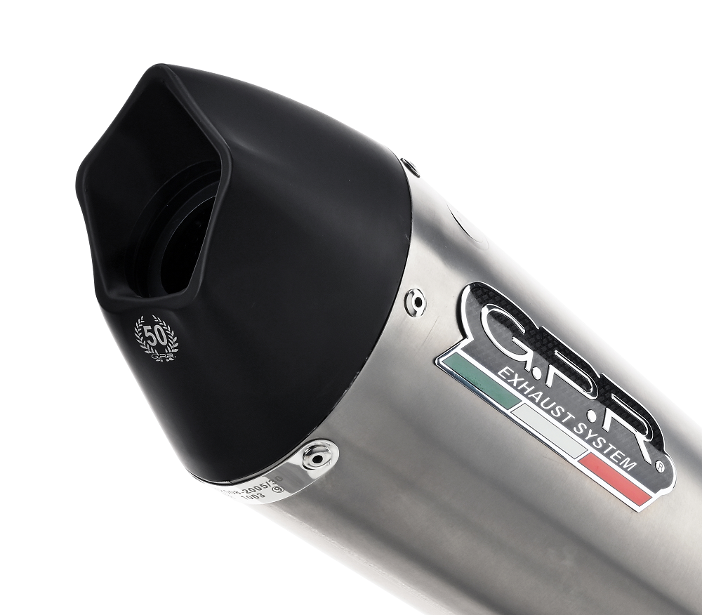 Exhaust compatible with Aprilia RS 457 2024-2025, GP Evo4 Titanium, Homologated legal full system exhaust, including removable db killer and catalyst 