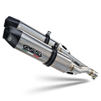 Exhaust compatible with Ducati 999 2002-2008, Gpe Ann. titanium, Dual Homologated legal slip-on exhaust including removable db killers and link pipes 