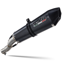 Exhaust compatible with Voge 650DSX 2021-2024, GP Evo4 Poppy, Homologated legal slip-on exhaust including removable db killer, link pipe and catalyst 