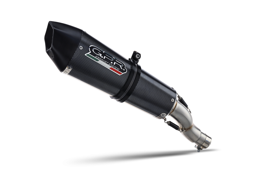 Exhaust compatible with Ducati Multistrada 1200 2010-2014, Gpe Ann. Poppy, Homologated legal Mid-full system exhaust, including removable db killer and catalyst 