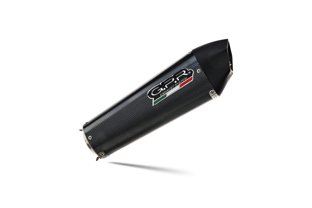 Exhaust compatible with Voge 650DSX 2021-2024, GP Evo4 Poppy, Homologated legal slip-on exhaust including removable db killer, link pipe and catalyst 