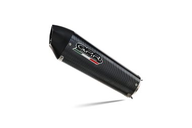 Exhaust compatible with Kawasaki Versys 650 2006-2014, Gpe Ann. Poppy, Homologated legal slip-on exhaust including removable db killer and link pipe 
