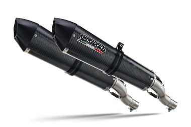 Exhaust compatible with Bmw K 1600 Gt 2010-2016, Gpe Ann. Poppy, Dual Homologated legal slip-on exhaust including removable db killers and link pipes 