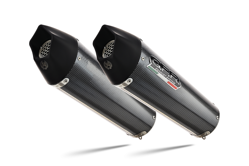 Exhaust compatible with Bmw K 1600 Gt 2022-2025, GP Evo4 Poppy, Dual Homologated legal slip-on exhaust including removable db killers and link pipes 