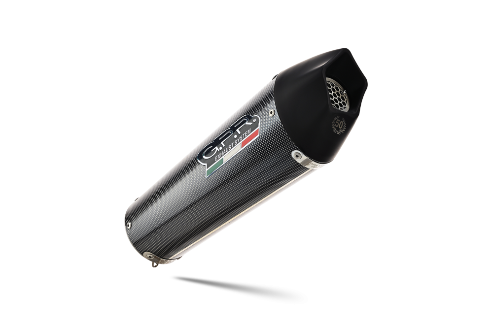 Exhaust compatible with Voge 650DSX 2021-2024, GP Evo4 Poppy, Homologated legal slip-on exhaust including removable db killer, link pipe and catalyst 