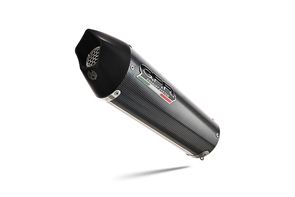 Exhaust compatible with Bmw G 310 Gs 2017-2021, GP Evo4 Poppy, Homologated legal full system exhaust, including removable db killer and catalyst 