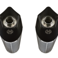 Exhaust compatible with Ducati Multistrada 620 2005-2007, Gpe Ann. Poppy, Dual Homologated legal slip-on exhaust including removable db killers and link pipes 