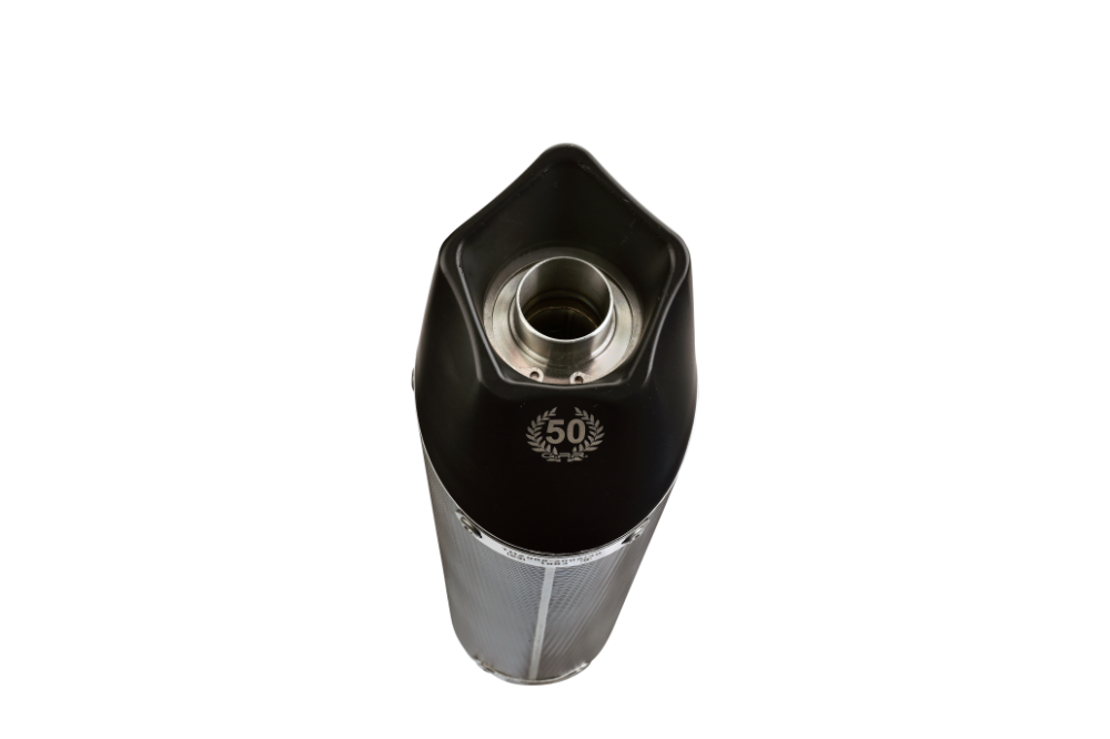 Exhaust compatible with Yamaha T-Max 530 2012-2016, Gpe Ann. Poppy, Homologated legal full system exhaust, including removable db killer and catalyst 