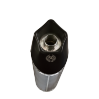Exhaust compatible with Yamaha T-Max 530 2012-2016, Gpe Ann. Poppy, Homologated legal full system exhaust, including removable db killer and catalyst 