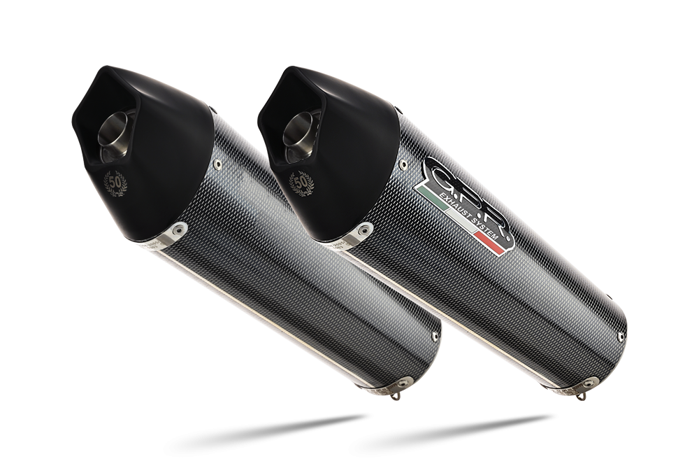 Exhaust compatible with Ducati Multistrada 620 2005-2007, Gpe Ann. Poppy, Dual Homologated legal slip-on exhaust including removable db killers and link pipes 