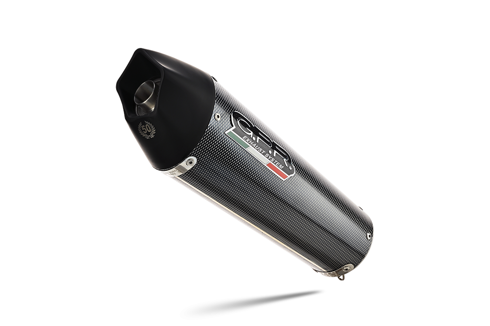 Exhaust compatible with Yamaha T-Max 530 2012-2016, Gpe Ann. Poppy, Homologated legal full system exhaust, including removable db killer and catalyst 