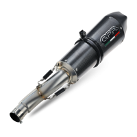 Exhaust compatible with Voge 650DSX 2021-2024, GP Evo4 Poppy, Homologated legal slip-on exhaust including removable db killer, link pipe and catalyst 