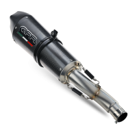 Exhaust compatible with Bmw G 310 Gs 2017-2021, GP Evo4 Poppy, Homologated legal full system exhaust, including removable db killer and catalyst 