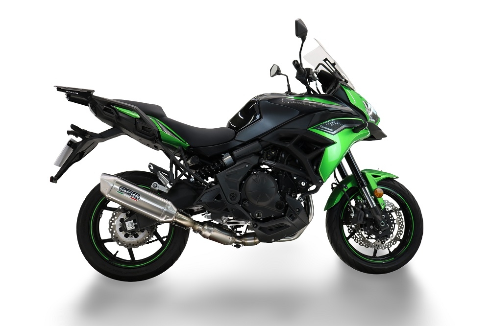 Exhaust compatible with Kawasaki Versys 650 2023-2025, Furore-X Acciaio Inox, Homologated silencer for noise including full line,db killer and catalyst compliant for inspection 