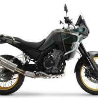 Exhaust compatible with Kove 800X 2024-2026, Dual Inox, Racing slip-on exhausts including link pipe and removable db killer 