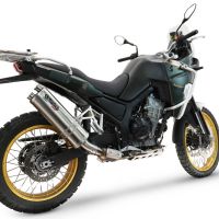 Exhaust compatible with Kove 800X 2024-2026, Dual Inox, Racing slip-on exhausts including link pipe and removable db killer 