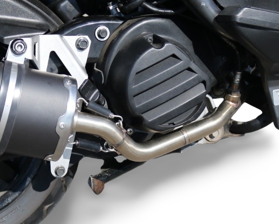 Exhaust compatible with Yamaha Zuma 125 2009-2015, Evo4 Road, Homologated legal full system exhaust, including removable db killer 