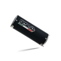 Exhaust compatible with Benelli 752 S 2019-2021, M3 Black Titanium, Homologated legal slip-on exhaust including removable db killer and link pipe 