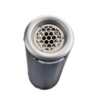 Exhaust compatible with Benelli 752 S 2019-2021, M3 Black Titanium, Homologated legal slip-on exhaust including removable db killer and link pipe 