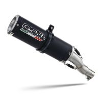 Exhaust compatible with Kawasaki Vulcan 650 S 2014-2016, M3 Black Titanium, Homologated legal full system exhaust, including removable db killer and catalyst 