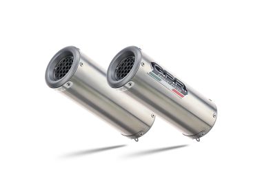 Exhaust compatible with Ducati 749 2003-2007, M3 Inox , Dual Homologated legal slip-on exhaust including removable db killers and link pipes 