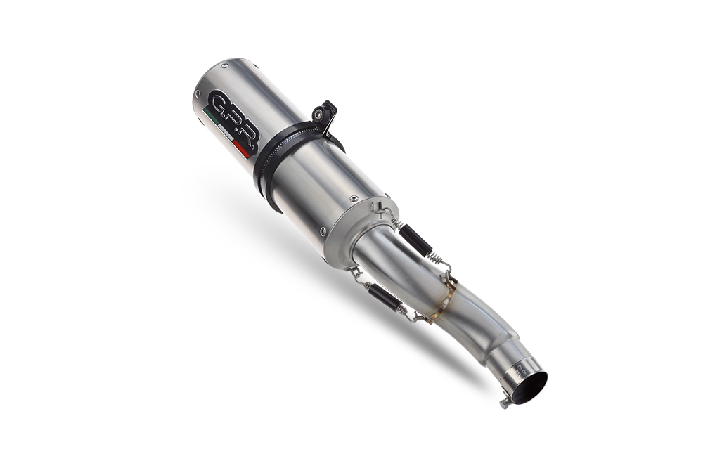 Exhaust compatible with Suzuki Gsx-R 1000 K5 2005-2006, M3 Inox , Homologated legal slip-on exhaust including removable db killer and link pipe 