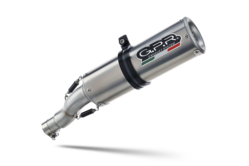 Exhaust compatible with Moto Guzzi Griso 850 2006-2015, M3 Inox , Homologated legal slip-on exhaust including removable db killer, link pipe and catalyst 