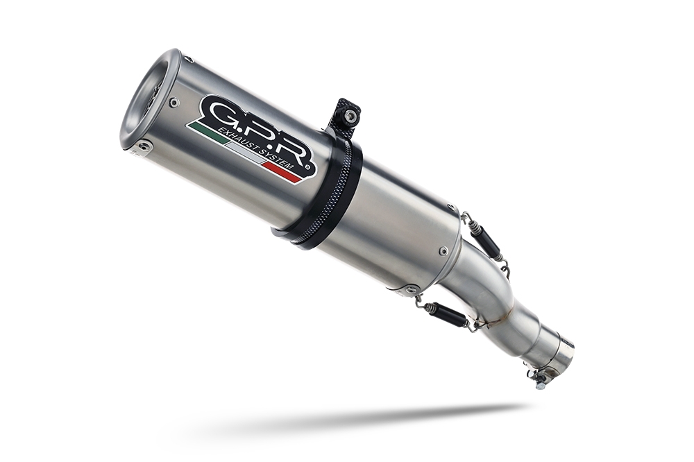 Exhaust compatible with Suzuki Gsx-R 1000 K5 2005-2006, M3 Inox , Homologated legal slip-on exhaust including removable db killer and link pipe 