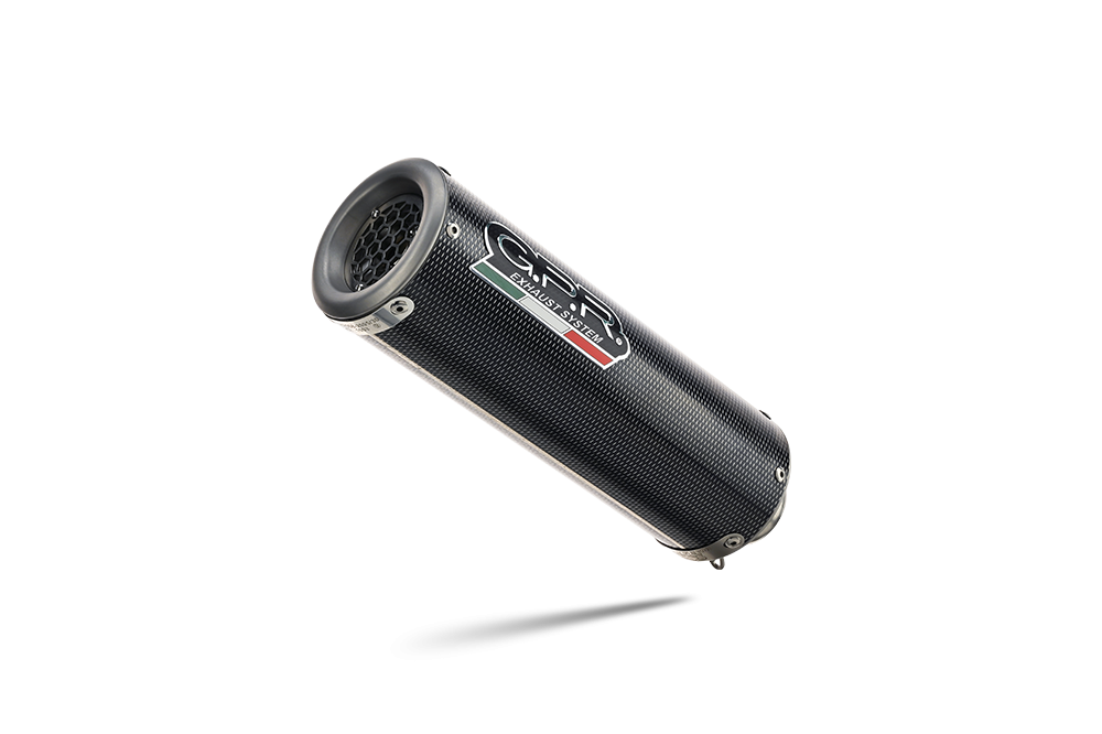 Exhaust compatible with Bmw R 1200 Rs Lc 2015-2016, M3 Poppy , Homologated legal slip-on exhaust including removable db killer and link pipe 
