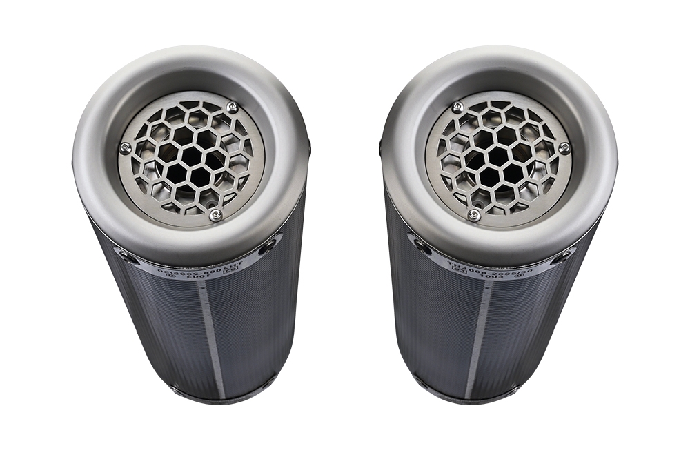 Exhaust compatible with Kawasaki Z1000 2003-2006, M3 Poppy , Dual Homologated legal slip-on exhaust including removable db killers and link pipes 