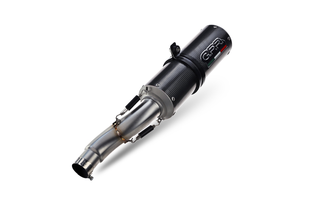 Exhaust compatible with Kawasaki Z1000 2003-2006, M3 Poppy , Dual Homologated legal slip-on exhaust including removable db killers and link pipes 