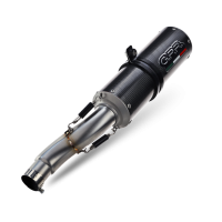 Exhaust compatible with Bmw R Nine-T 1200 -Pure -Racer -Urban G-S 2017-2023, M3 Poppy , Homologated legal slip-on exhaust including removable db killer and link pipe 