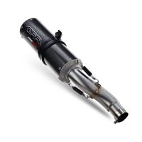 Exhaust compatible with Cf Moto 650 Gt 2025-2026, M3 Poppy , Homologated legal slip-on exhaust including removable db killer and link pipe 