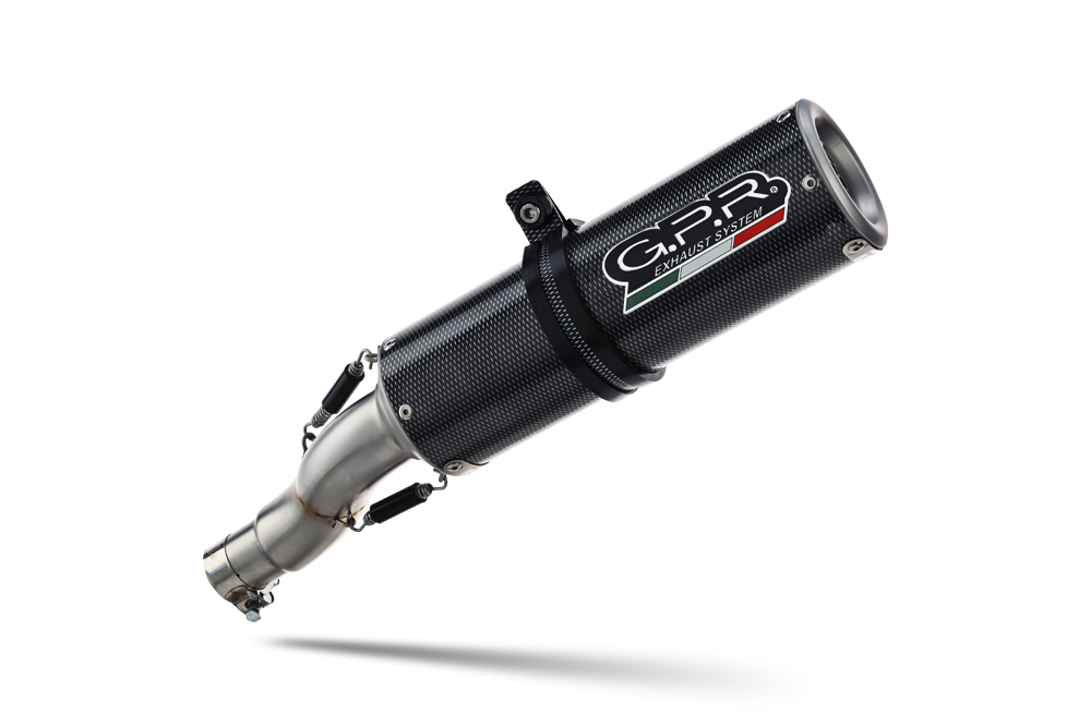 Exhaust compatible with Bmw R Nine-T 1200 -Pure -Racer -Urban G-S 2017-2023, M3 Poppy , Homologated legal slip-on exhaust including removable db killer and link pipe 