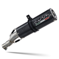 Exhaust compatible with Bmw R Nine-T 1200 -Pure -Racer -Urban G-S 2017-2023, M3 Poppy , Homologated legal slip-on exhaust including removable db killer and link pipe 
